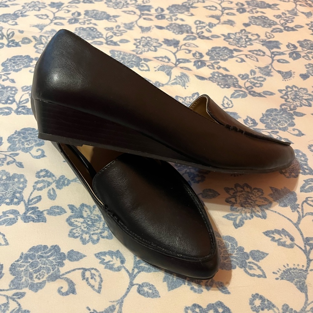 Black wedges formal shoes